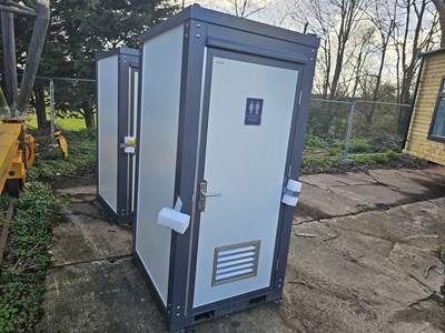 Lot Unused Single Toilet Block