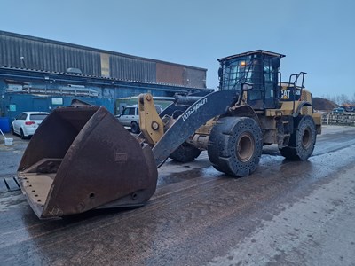 Lot 320 - CAT 950K Wheeled Loader, Ultra High Lift Boom, High Tip Bucket, WLI, Reverse Camera, Auto Lube, A/C