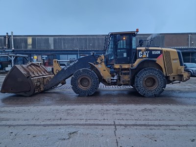 Lot 320 - CAT 950K Wheeled Loader, Ultra High Lift Boom, High Tip Bucket, WLI, Reverse Camera, Auto Lube, A/C