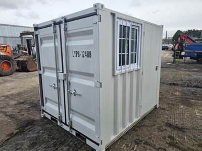 Lot Unused 8' Container, Side Door & Window