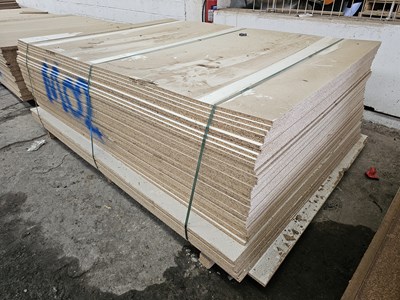 Lot Selection of Chip Board Sheets (234cm x 184cm x 20mm)(42 of)