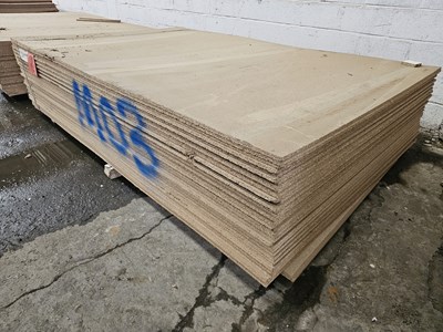 Lot Selection of Chip Board Sheets (275cm x 184cm x 18mm)(39 of)