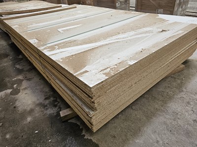 Lot Selection of Chip Board Sheets (351cm x 205cm x 20mm)(30 of)