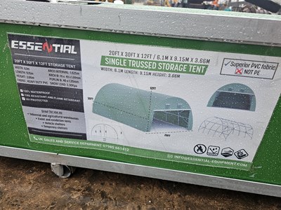 Lot 797 - Unused Essential 20' x 30' x 12' Single Trussed Storage Shelter