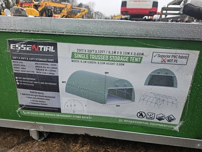 Lot 799 - Unused Essential 20' x 30' x 12' Single Trussed Storage Shelter