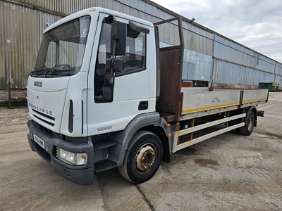 Lot 209 - Iveco 140E21 4x2 Drop Side Flat Bed Lorry, Manual Gear Box (Reg. Docs. Available)