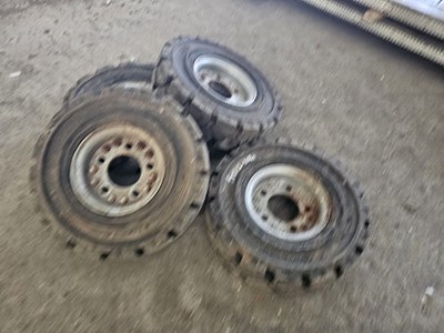 Lot 354 - Greckster 5.00-8 Tyre & Rim to suit Forklift (4 of)