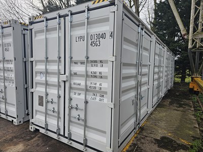 Lot Unused 40' High Cube Container, 4 Side Doors