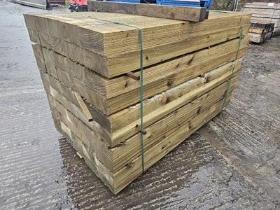 Lot Wood Sleepers (95mm x 195mm x 1800mm)(50 of)