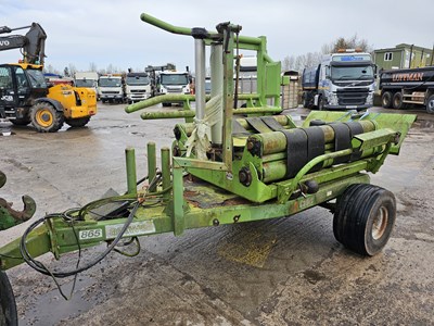 Lot Astwell 865 Single Axle Hydraulic Driven Bale Wrapper