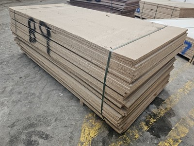 Lot Selection of Chip Board Sheets (245cm x 107cm x 20mm - 40 of)