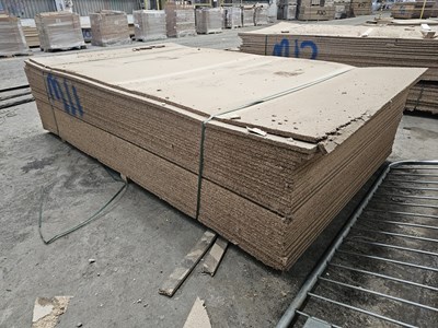 Lot Selection of Chip Board Sheets (302cm x 183cm x 18mm)(36 of)