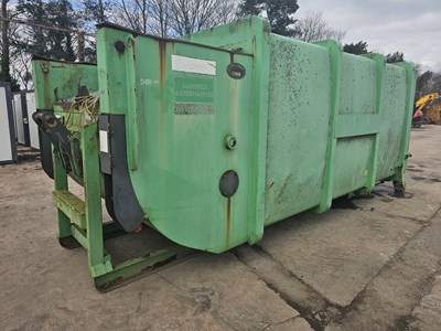 Lot 2006 Bergmann MPR907 400Volt Waste Compactor Skip to suit Hook Loader Lorry