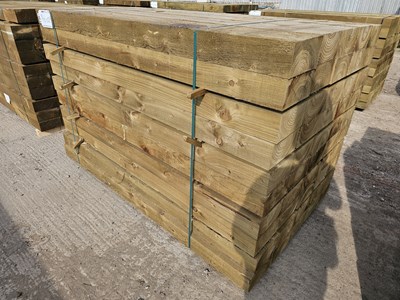 Lot Wood Sleepers (95mm x 195mm x 1800mm)(50 of)