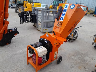 Lot 2017 Timberwolf TW13/75G 4" Petrol Shredder, Honda Engine