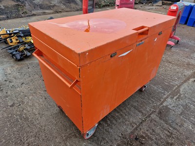 Lot 397 - Easy Tools 120cm x 66cm x 66cm Lockable Steel Site Storage Box