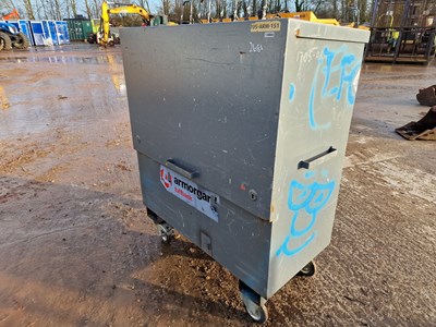 Lot 392 - Armorgard Tuffbank 120cm x 120cm x 60cm Lockable Steel Site Storage Box