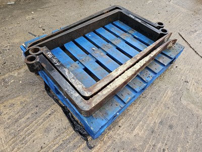 Lot 766 - Forks to suit JCB Telehandler (2 x Pair of)