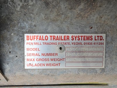 Lot 174 - Buffalo ET12 750Kg Twin Axle General Purpose Trailer