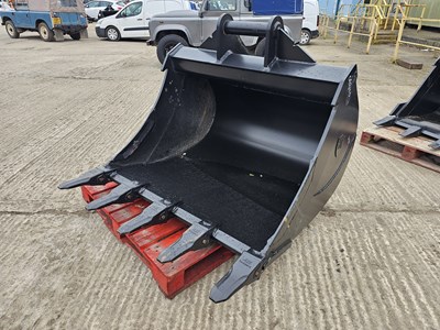 Lot 921 - Unused 2023 Hardlife 150-UD-1350 52" Digging Bucket 80mm Pin to suit 20 Ton Excavator