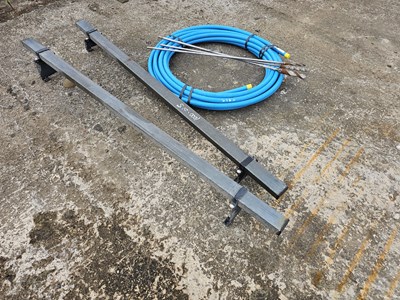 Lot 515 - Roof Rack, Plastic Pipe, Drill Bits