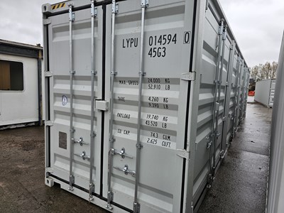 Lot 230 - Unused 40' High Cube Container, 4 Side Doors