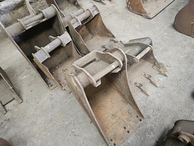 Lot 964 - Selection of Mini Excavator Buckets to suit Dedicated QH (6 of)