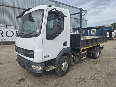 Lot 2009 DAF LF45-140 4x2 Dropside Tipper Lorry, Manual Gearbox