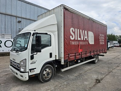 Lot 119 - 2016 Isuzu N75-190 4x2 Curtainsider Lorry, Reverse Camera, Automatic Gearbox