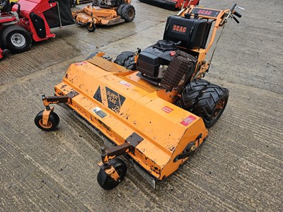 Lot 136 - Scag SWZ-17KA Petrol Self Propelled Flail Mower, 52" Deck, Kawasaki Engine