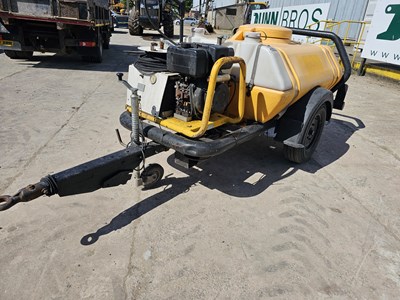 Lot 170 - Brendon Bowsers Single Axle Plastic Water Bowser, Yanmar Diesel Pressure Washer