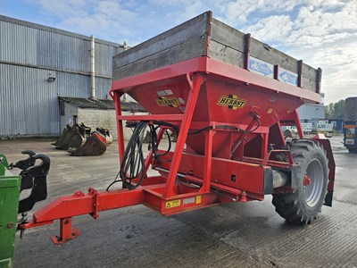 Lot 287 - 2019 Herbst G/T Single Axle Hydraulic Drive Stone Cart, Reversible Conveyor