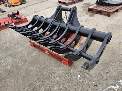 Lot 171 - Unused 2024 Hardlife 200-RRA-2000-185 80" Root Rake 80mm Pin to suit 20 Ton Excavator