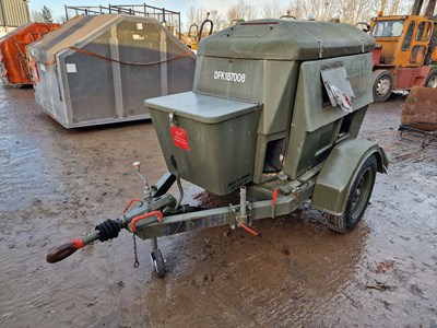 Lot 85 - 1992 Mawdsley 25KvA Single Axle Generator, Lister Engine (Ex MOD)