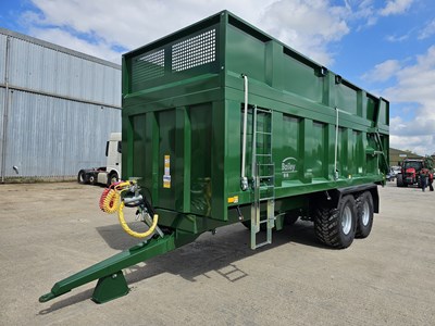 Lot 281 - Unused 2022 Bailey TB2 18 Ton Twin Axle Silage Trailer, Sprung Draw Bar, Air Brakes, Hydraulic Tail Gate