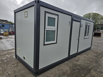 Lot 724 - Unused Bastone 7' x 20' Portable Office/Welfare Unit, W/C, Shower, Office. Kitchen