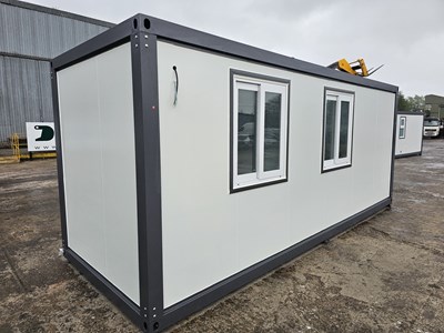 Lot 724 - Unused Bastone 7' x 20' Portable Office/Welfare Unit, W/C, Shower, Office. Kitchen