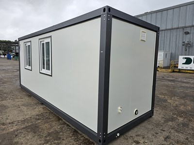 Lot 724 - Unused Bastone 7' x 20' Portable Office/Welfare Unit, W/C, Shower, Office. Kitchen