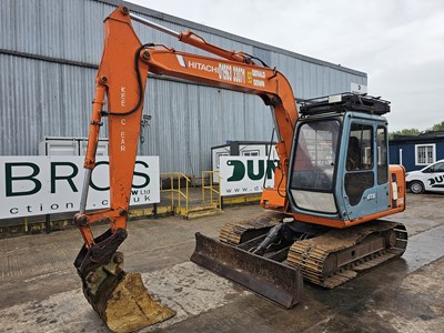 Lot 389 - 1995 Hitachi EX60-3, 450mm Steel Tracks, Blade, VG, Manual QH