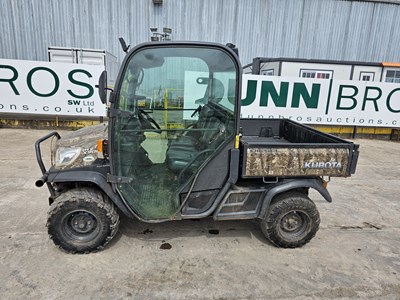 Lot 76 - Kubota RTV900 4WD Diesel Utility Vehicle, Hydraulic Tipping Body, Full Cab, Power Steering, Winch (No Reverse), (Reg. Docs. Available)