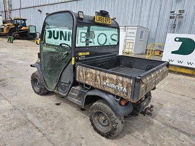 Lot 76 - Kubota RTV900 4WD Diesel Utility Vehicle, Hydraulic Tipping Body, Full Cab, Power Steering, Winch (No Reverse), (Reg. Docs. Available)