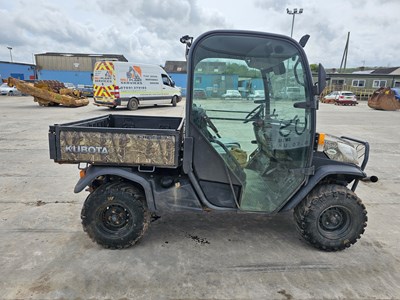 Lot 76 - Kubota RTV900 4WD Diesel Utility Vehicle, Hydraulic Tipping Body, Full Cab, Power Steering, Winch (No Reverse), (Reg. Docs. Available)