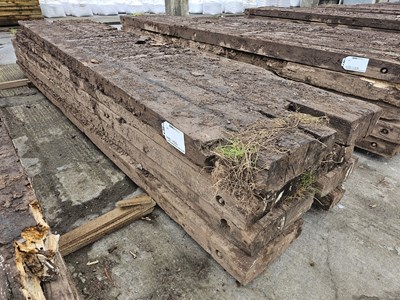 Lot 840 - 5m Wooden Bog Mats (5 of)