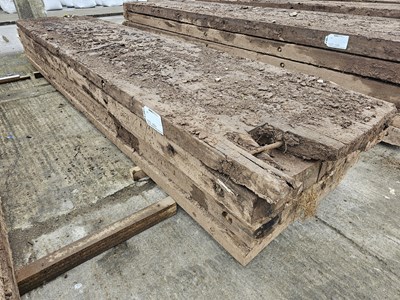 Lot 844 - 5m Wooden Bog Mats (5 of)