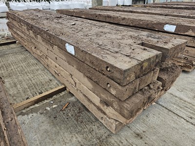 Lot 843 - 5m Wooden Bog Mats (5 of)