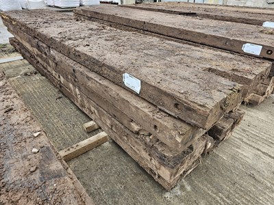 Lot 845 - 5m Wooden Bog Mats (5 of)