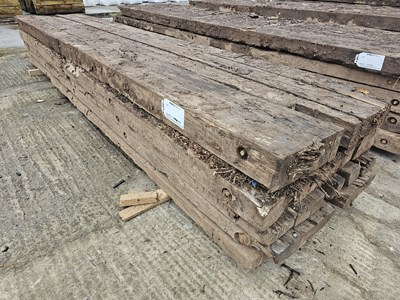 Lot 841 - 5m Wooden Bog Mats (5 of)