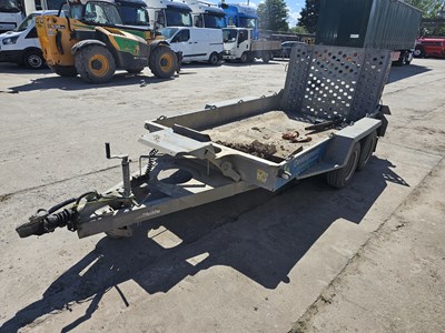 Lot 179 - Ifor Williams GH1054BT 3.5 Ton Twin Axle Plant Trailer, Ramp