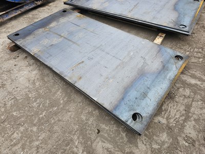 Lot 727 - Unused 8mm Steel Road Plates (196cm x 98cm)