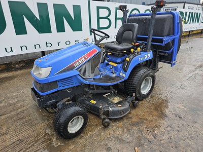 Lot 140 - Iseki TXG23FH Diesel Ride on Lawnmower, Hydraulic Tipping Grass Collector